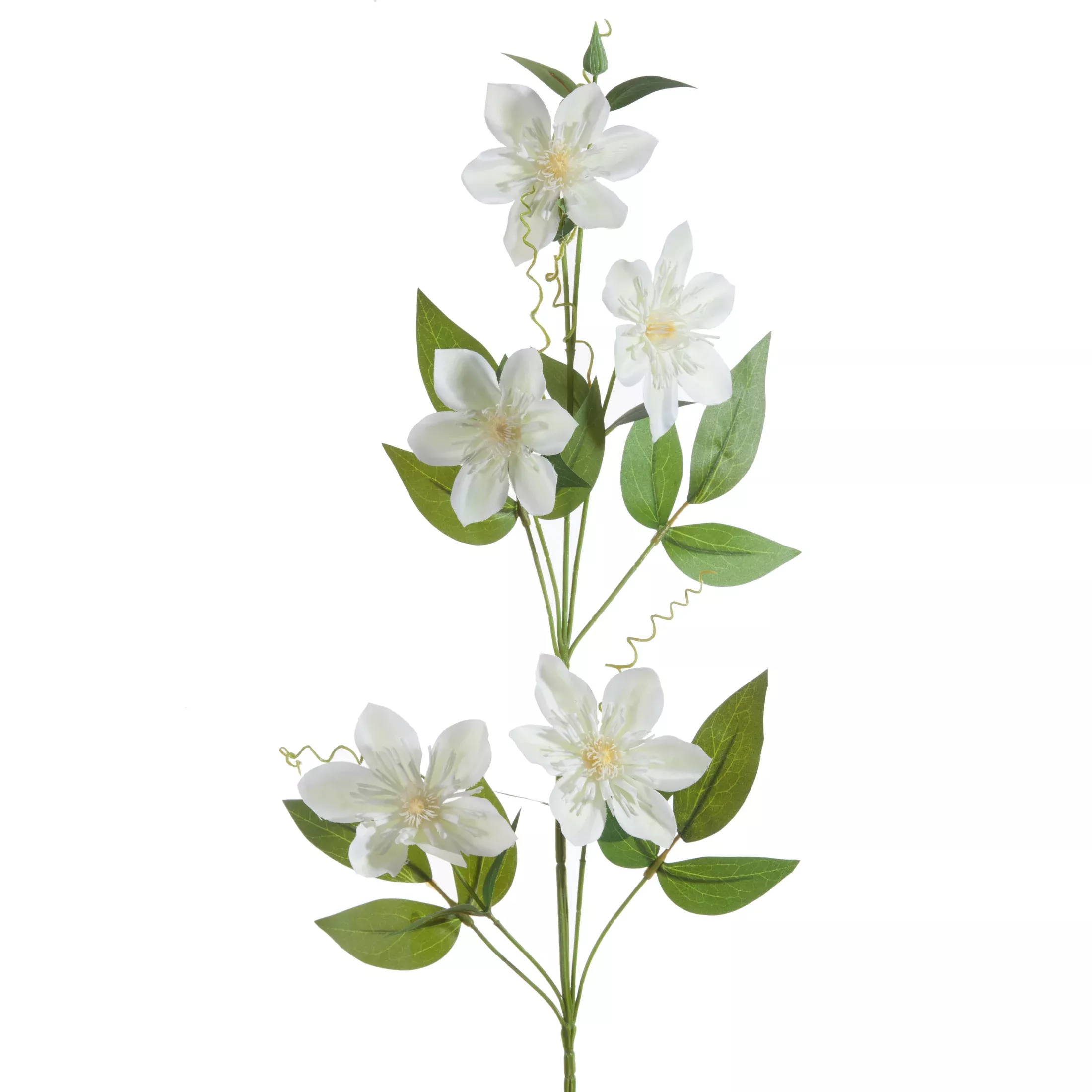 Kwiat sztuczny kremowo, zielony 85 cm