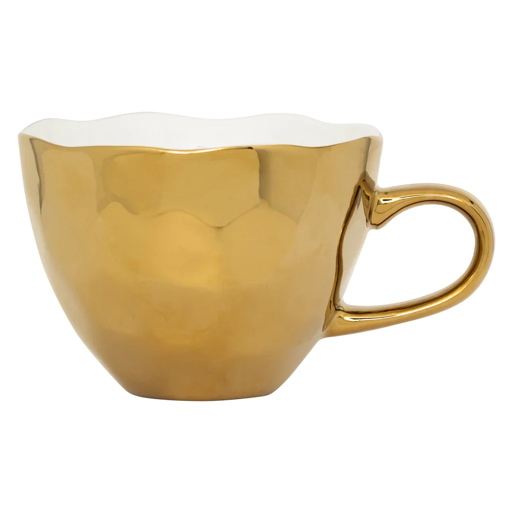 Urban Nature Culture Good Morning kopje Cappuccino/Tea - Gold - 11x8cm