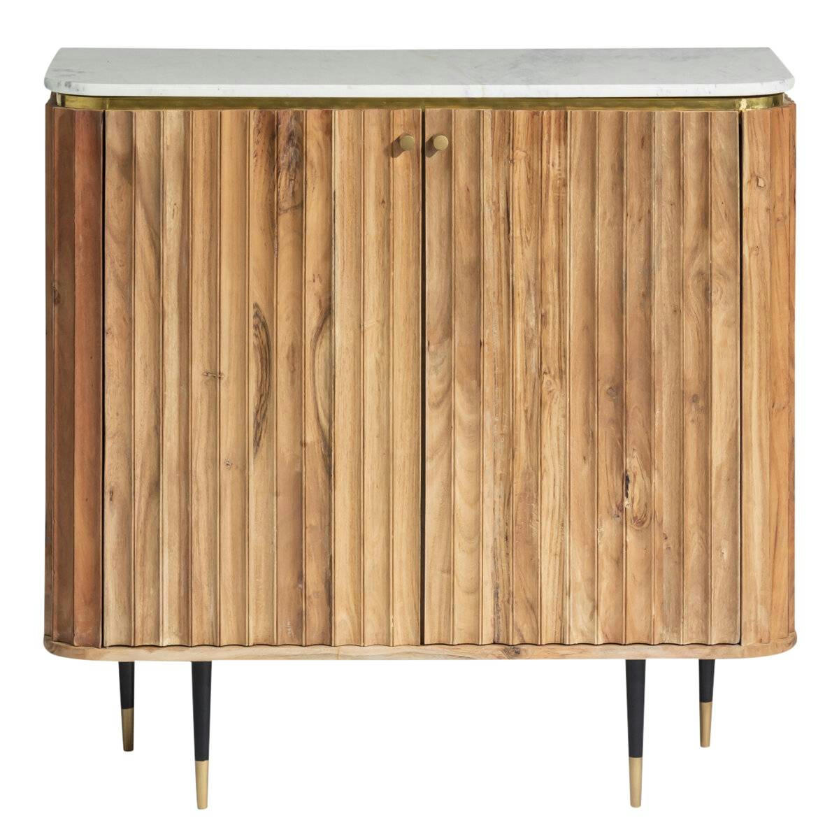 JUDITH - Buffet en bois marron 95 cm