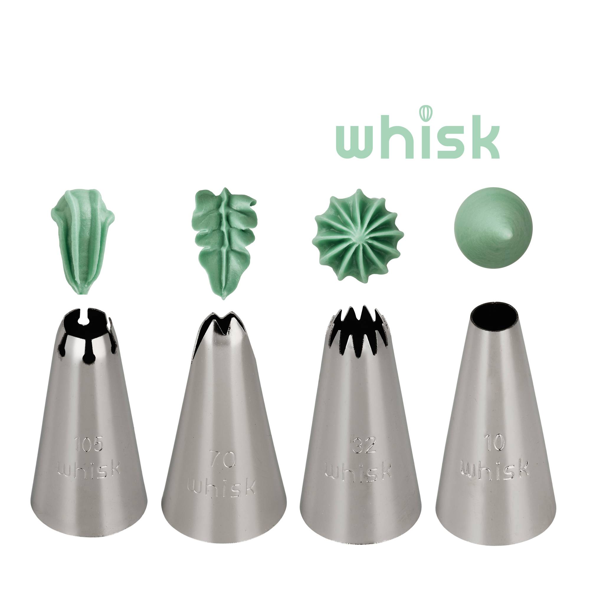Whisk Border Tip Set 4 Pack