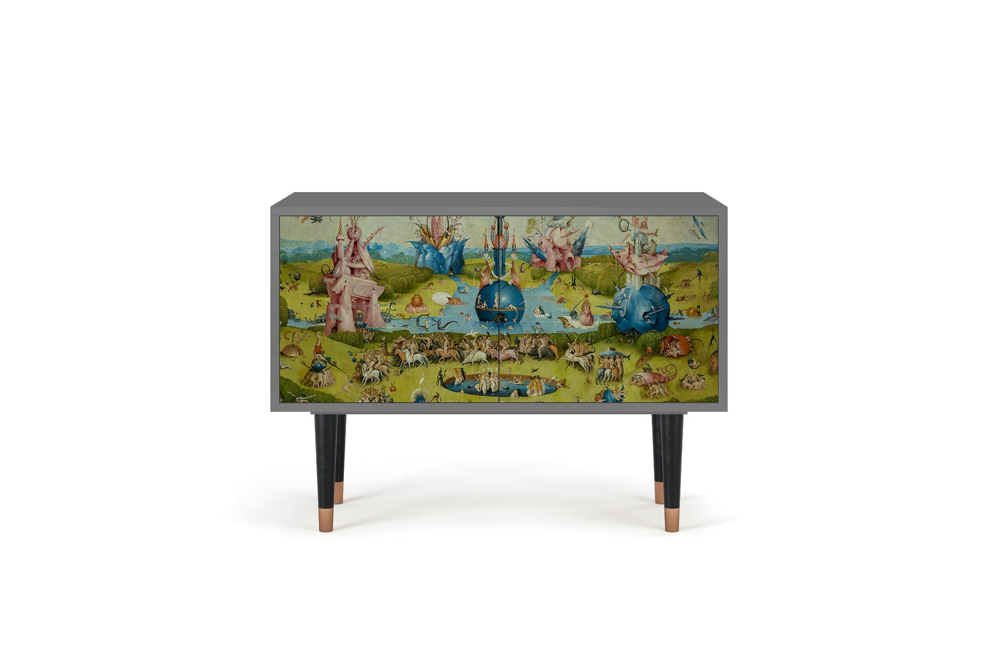 THE GARDEN BY HIERONYMUS BOSCH - Buffet bas  multicolore 2 portes L 94 cm