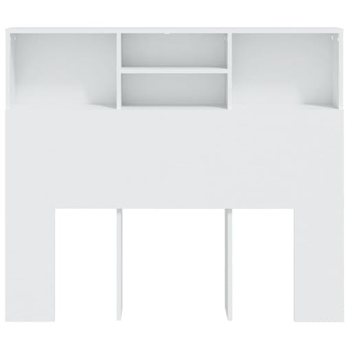 NNEVL Headboard Cabinet White 120x19x103.5 cm