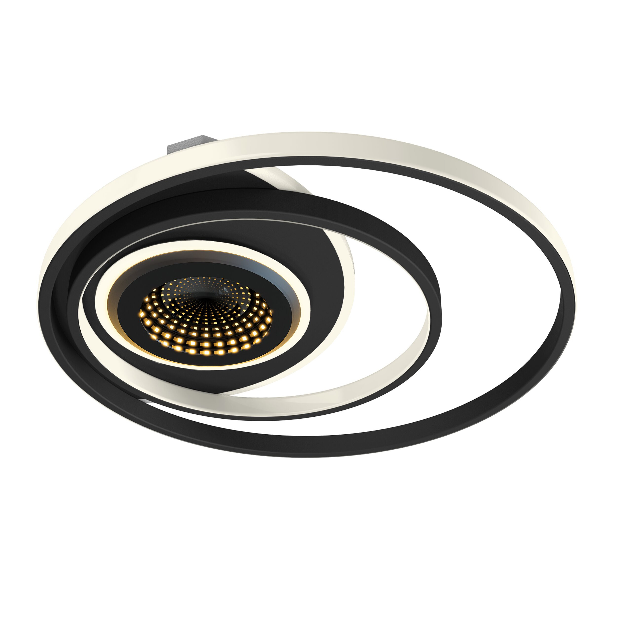 Lampa sufitowa LED plafon okrągła LL TAVEL 3D czarna 24W 1500lm66875