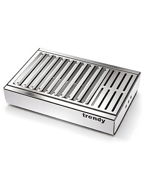 Barbecue portable compact au charbon TRENDY en acier inoxydable