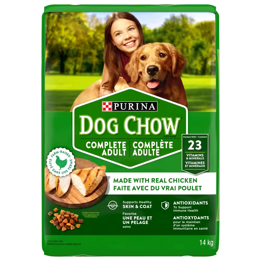 Purina Dog Chow Complete Chicken Adult Dry Dog Food, Micronutrient & Antioxidant Rich, 14-kg