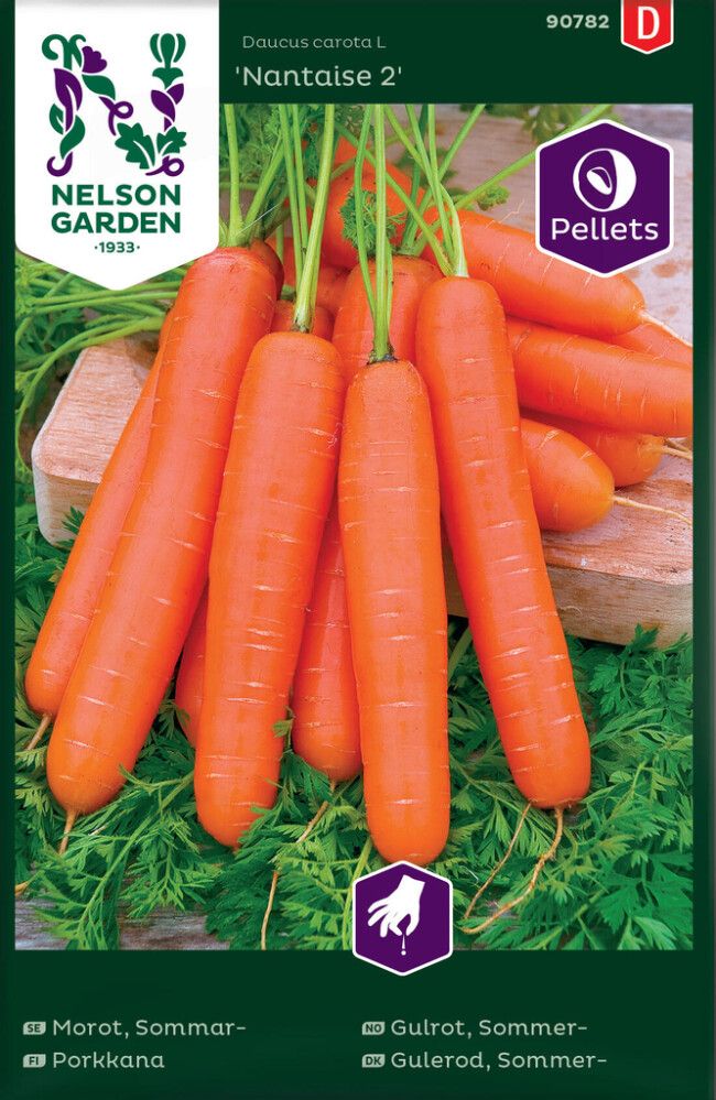GRØNNSAKSFRØ NELSON GARDEN SOMMERGULROT PELLETS