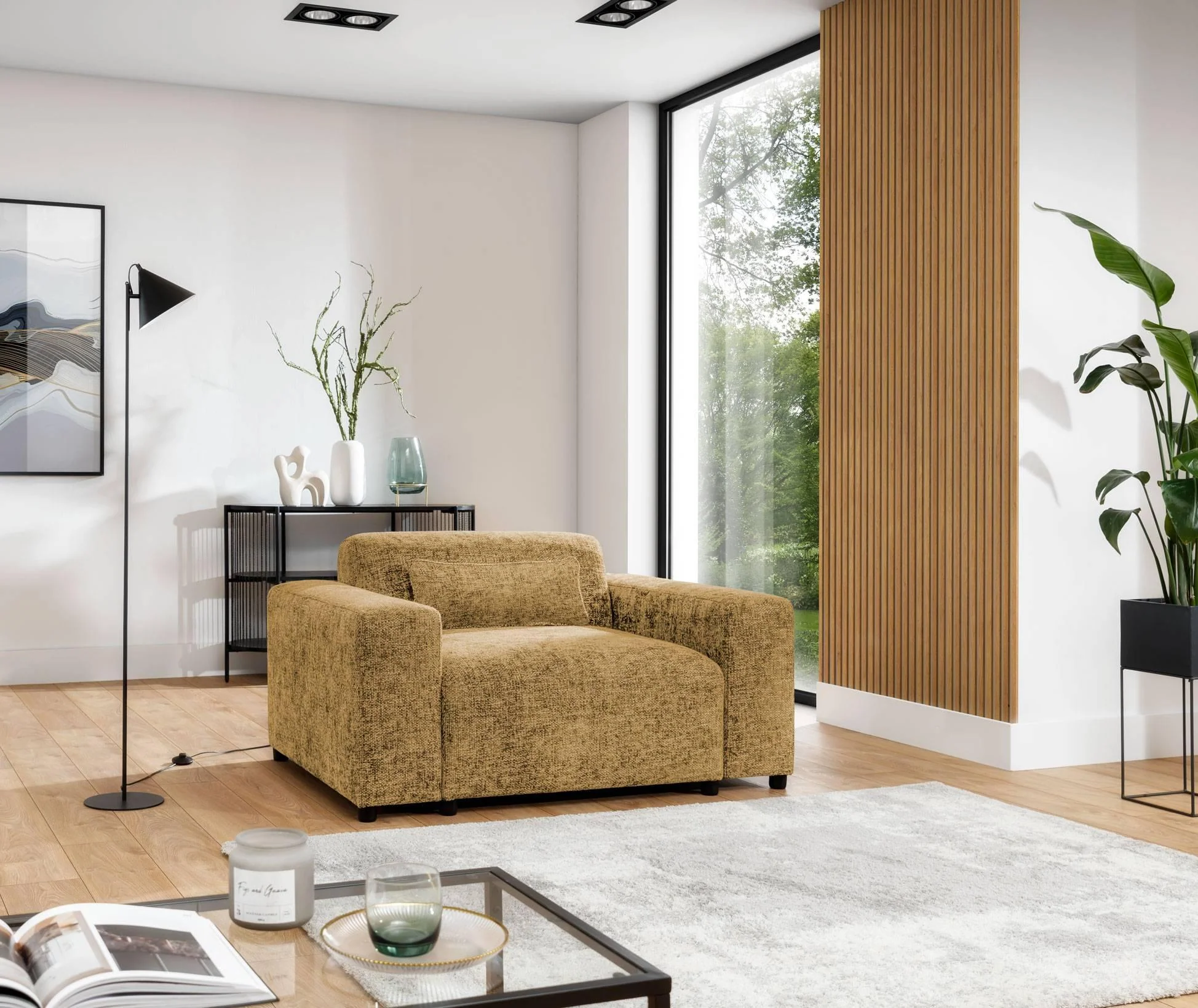 Fauteuil Rizza chenille