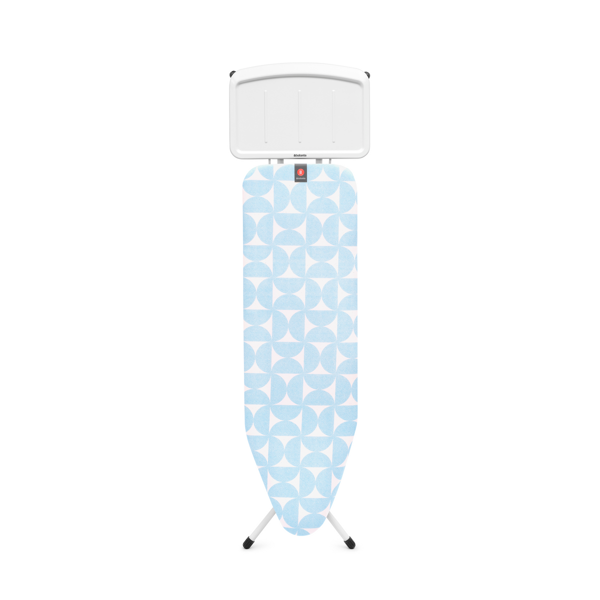 Brabantia Strijkplank B, 124x38 cm, solide stoomunithouder - Fresh Breeze