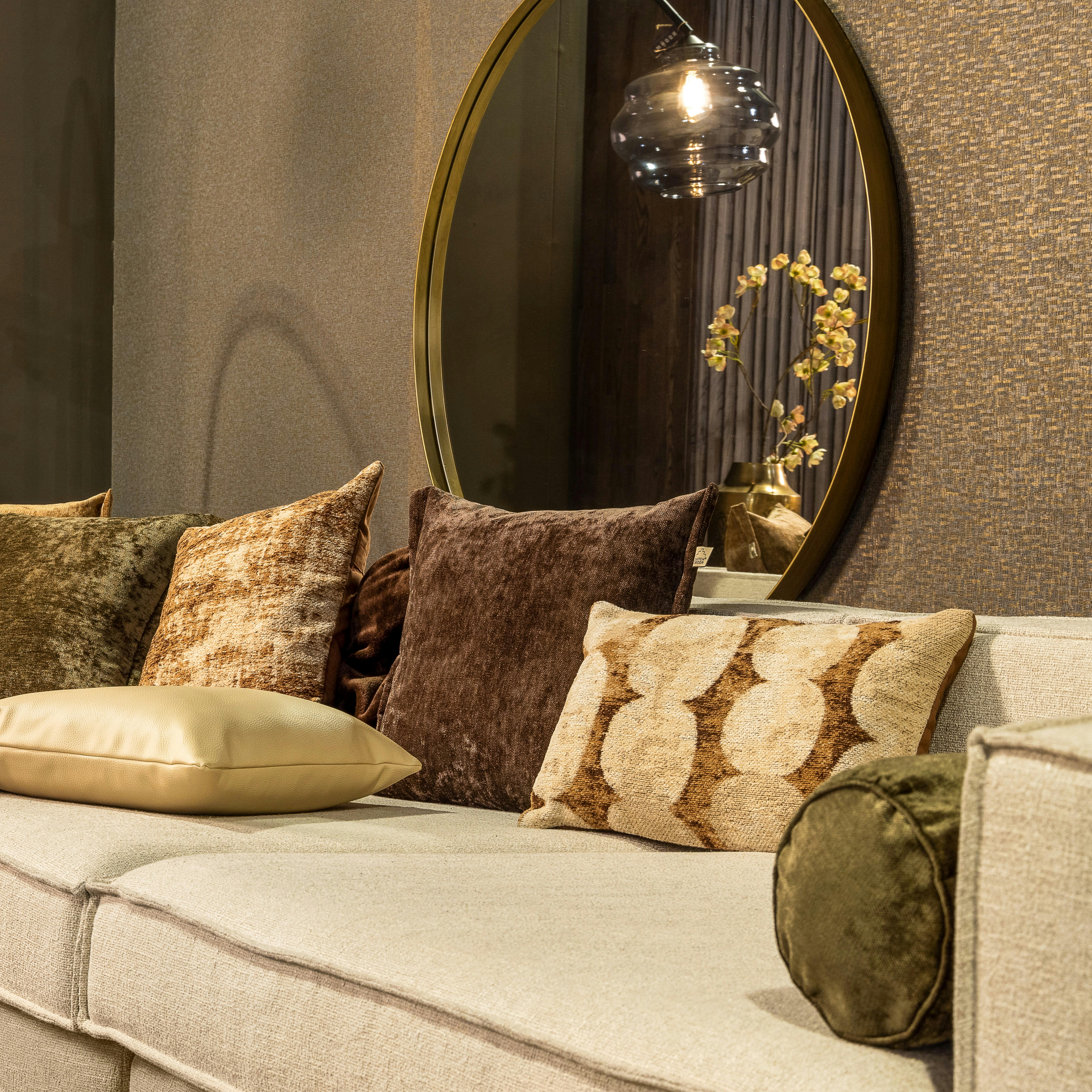 - Housse de coussin multicolore en polyester-45x45 cm uni