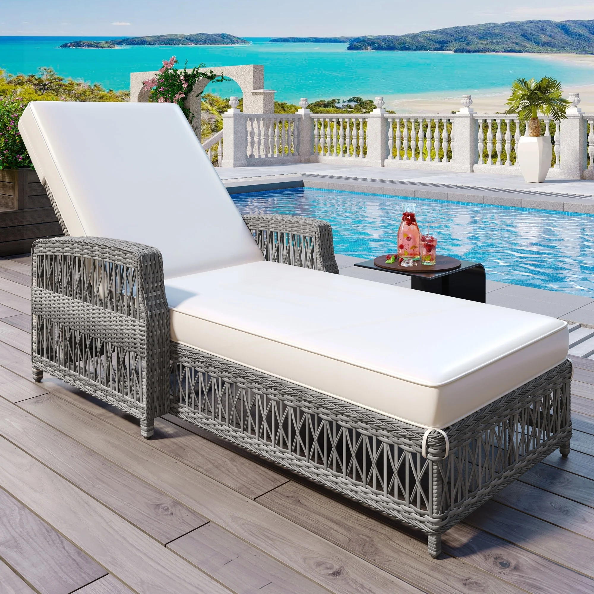 Outdoor Long Reclining Chaise