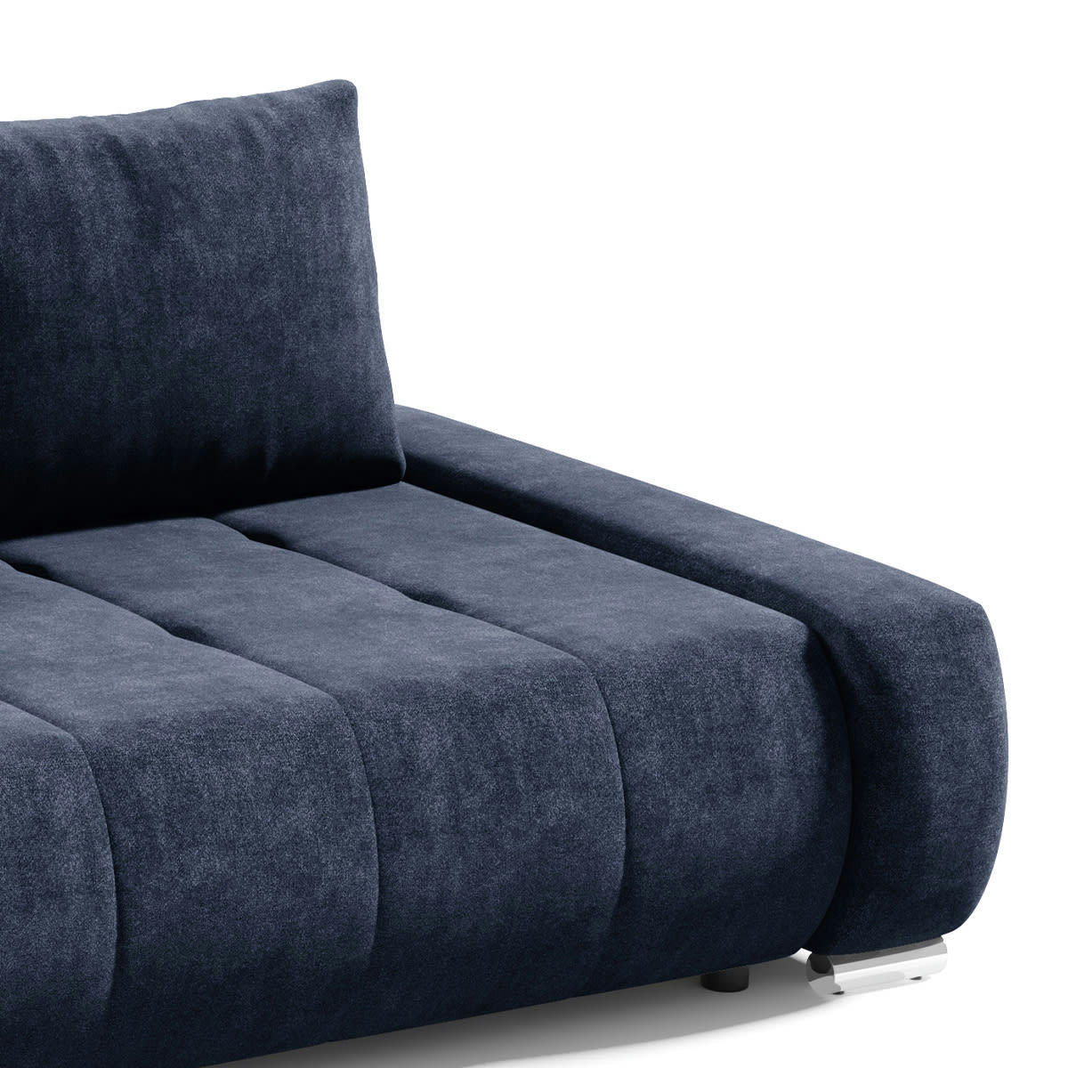 - Canapé convertible 3 places bleu marine