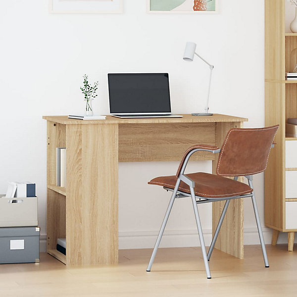 Bureau chêne sonoma 100x55x75 cm bois d'ingénierie vidaXL