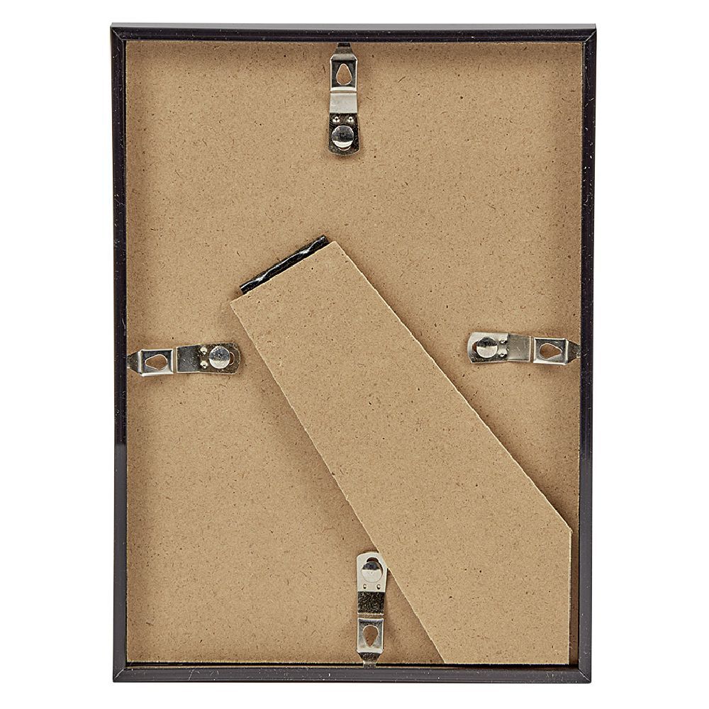 Cadre photo plastique noir 14x19cm pour photo 13x18cm