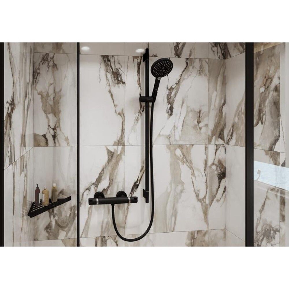 DUSJSTANG HANSGROHE UNIKA S PURO 65CM MATT SVART