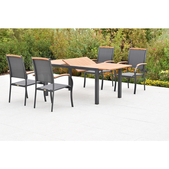 Gartenmöbel-Diningset »Siena«, 5 tlg., 4 Sitzplätze, Aluminium