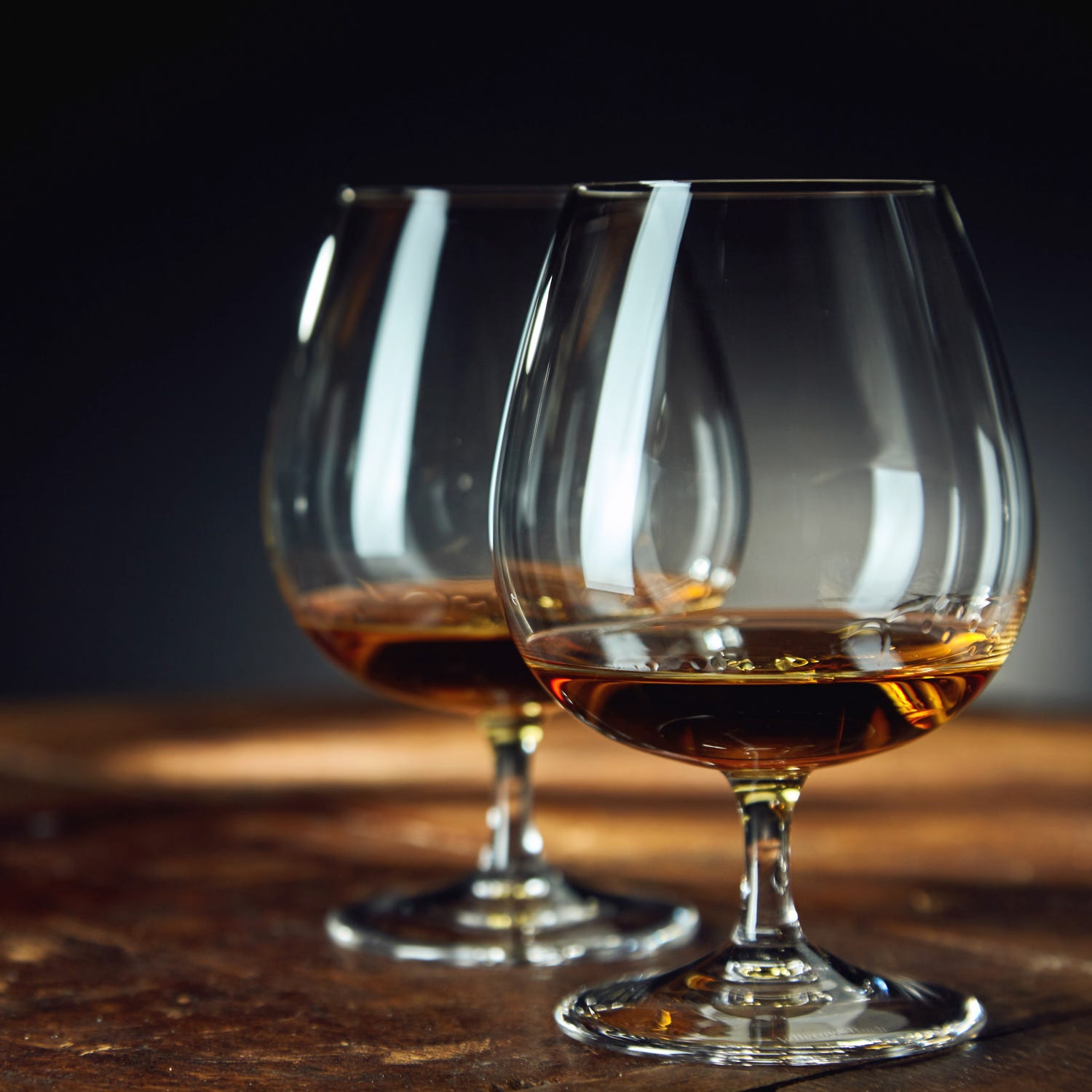 Set 2 calici Cognac Io vino in vetro cristallo