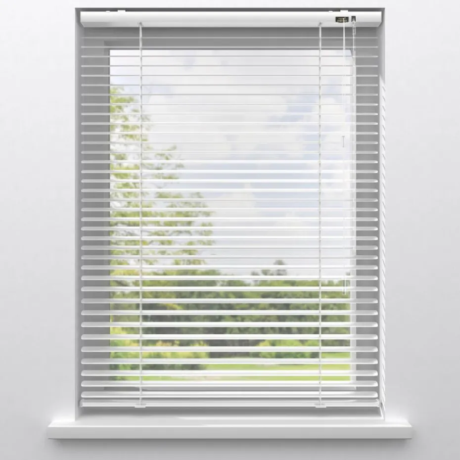 Kwantum Aluminium Jaloezieën | Jaloezieën | Aluminium Jaloezie Bent  25mm Wit