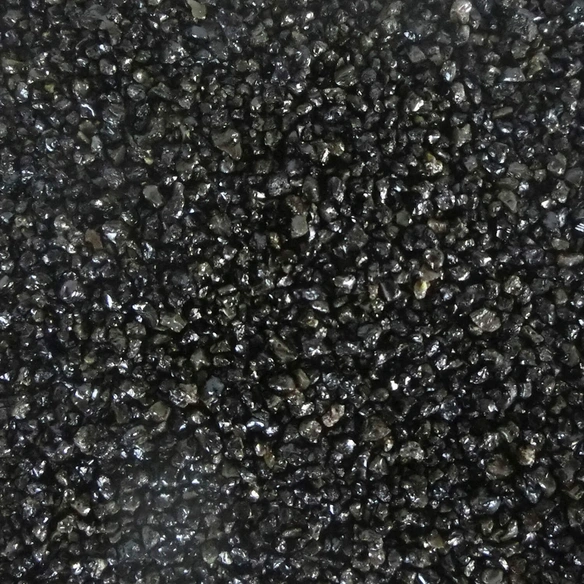 Aquarium-Bodengrund, 15 kg, Glanzkies, schwarz