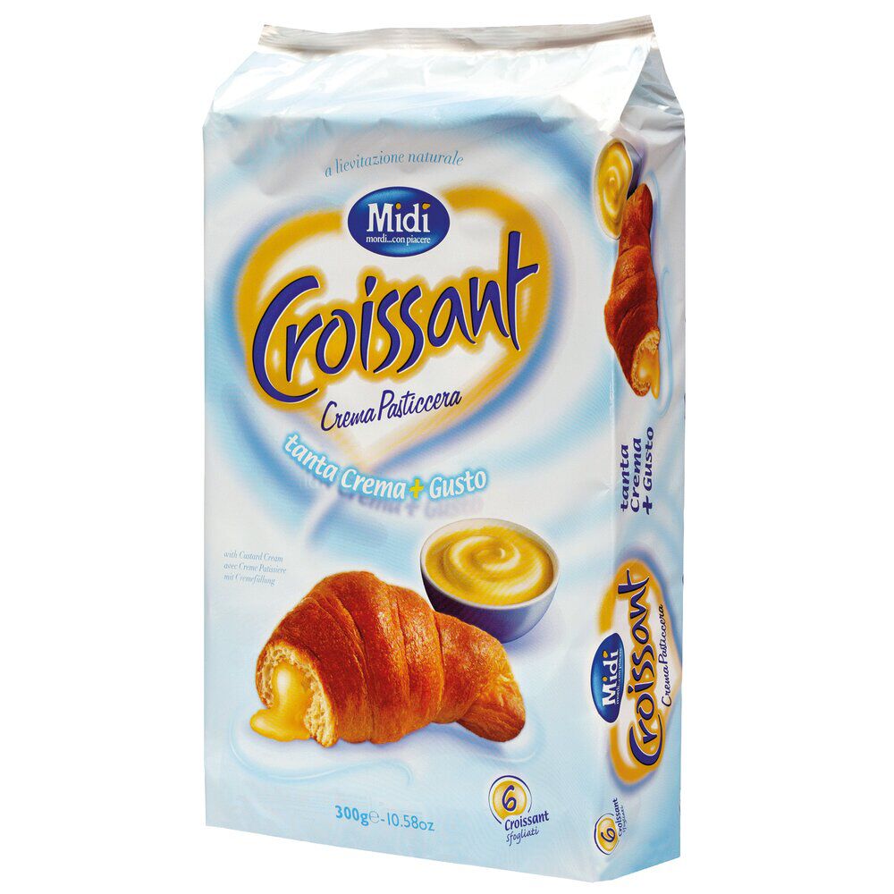 Croissant fourré crème vanille 6x50gr
