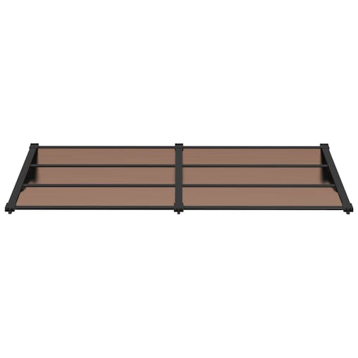 NNEVL Door Canopy Black 199x90 cm Polycarbonate