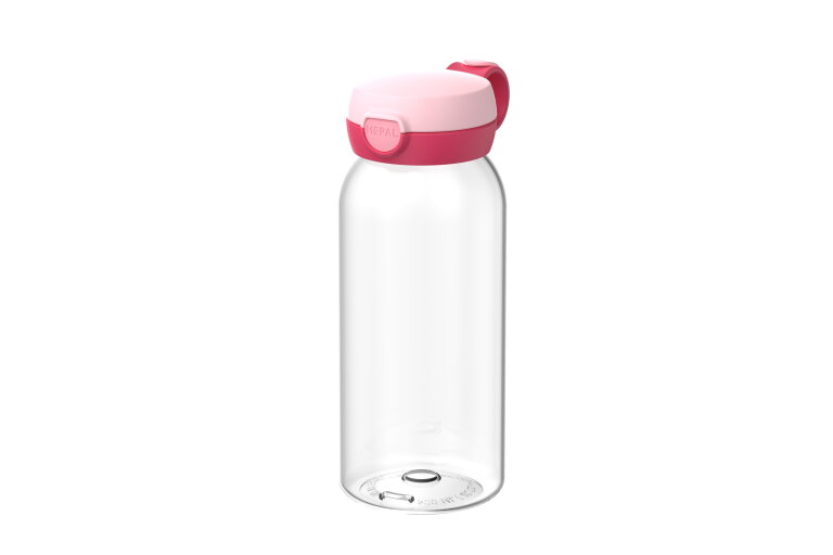 Campus drinkfles met flipdop 600 ml - Cool pink