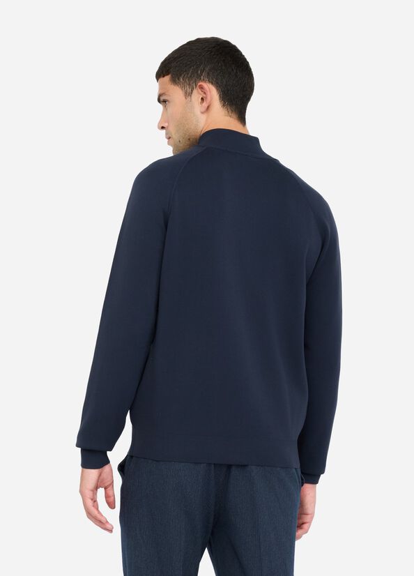 Cardigan in cotone con zip