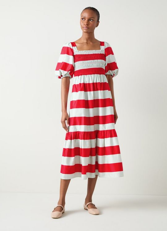 Ruby Stripe Print Dress