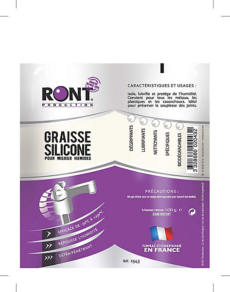 Graisse silicone Ront en tube de 100 g