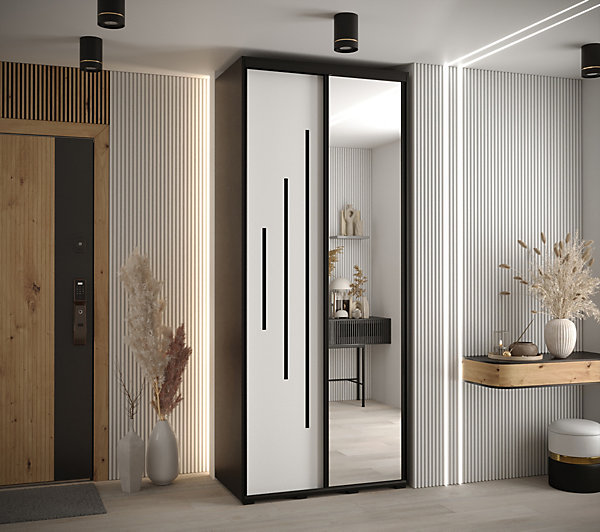 Armoire Davos 13 a portes coulissantes H. 235,2 x L. 100 x P. 45 2 portes