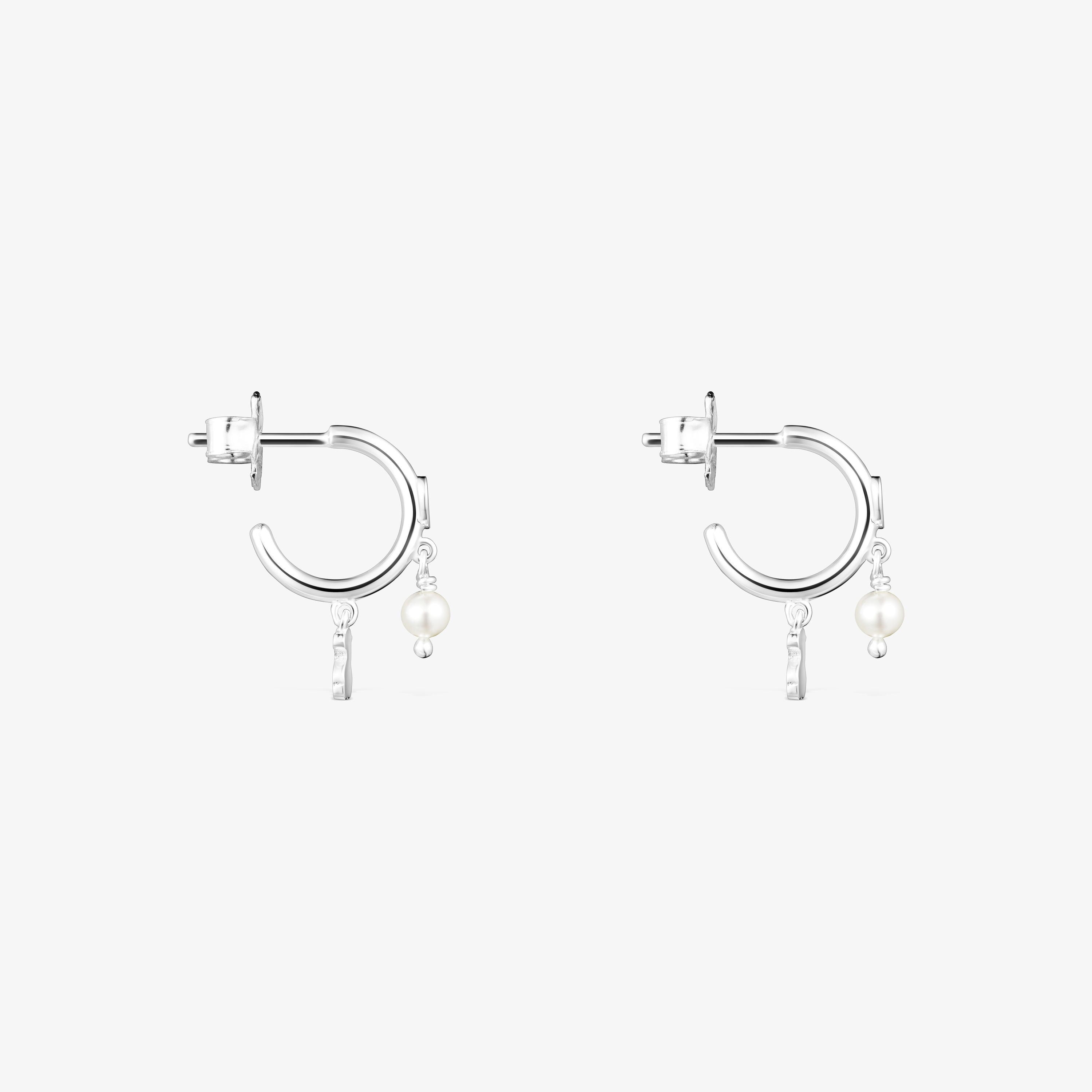 Pendientes de plata y perlas Cool Joy