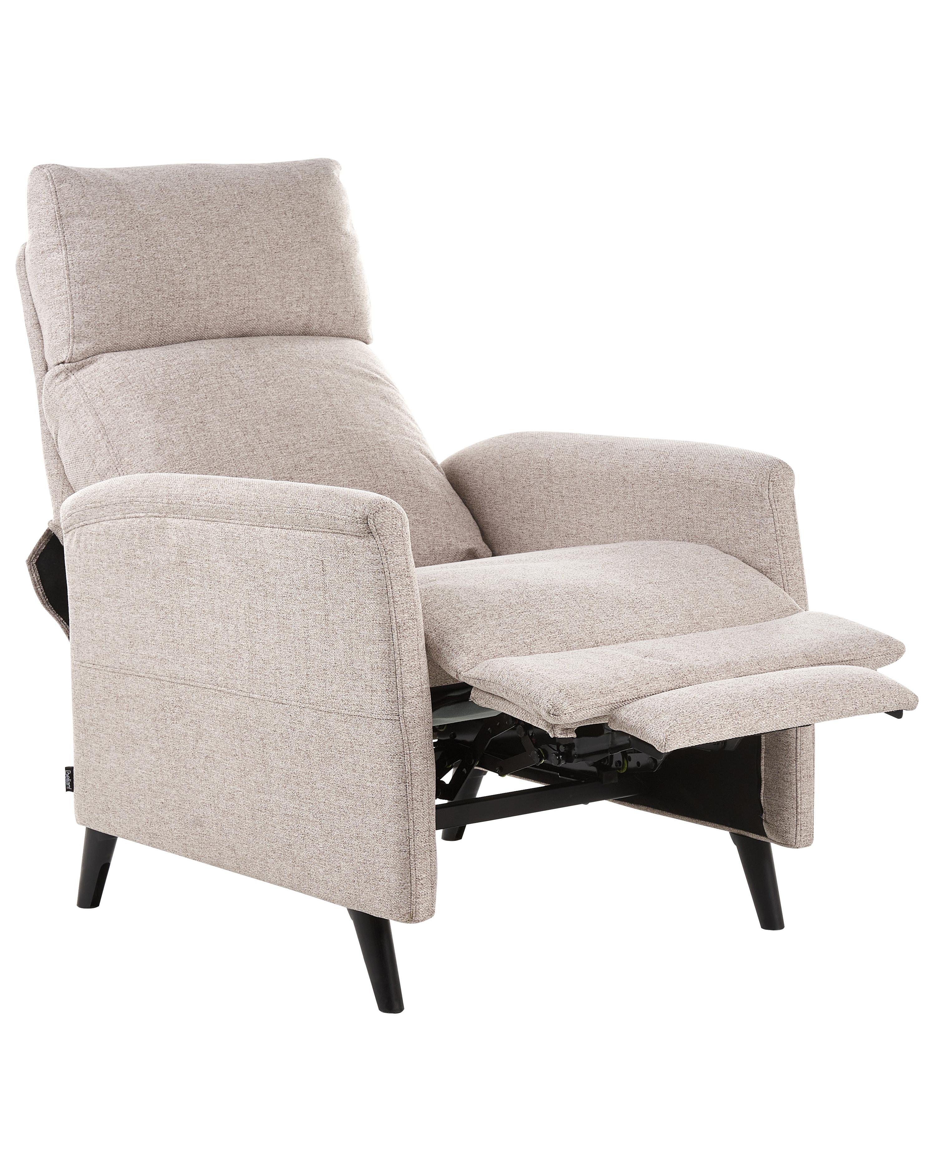 Recliner Chair SELVIK with Footrest Fabric Beige