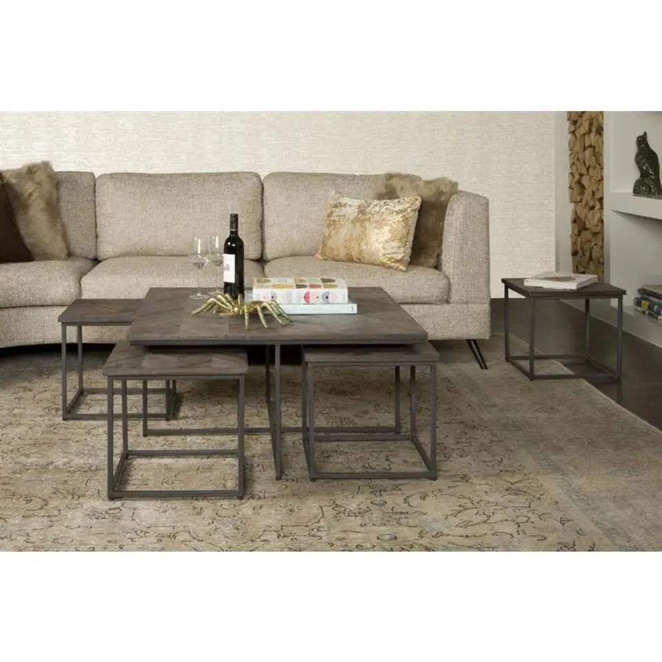 Tower Living - Via salontafel set vanaf 40 cm - bruin