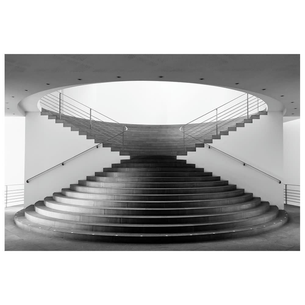 - Tableau impression sur toile escalier en sablier 60x90cm