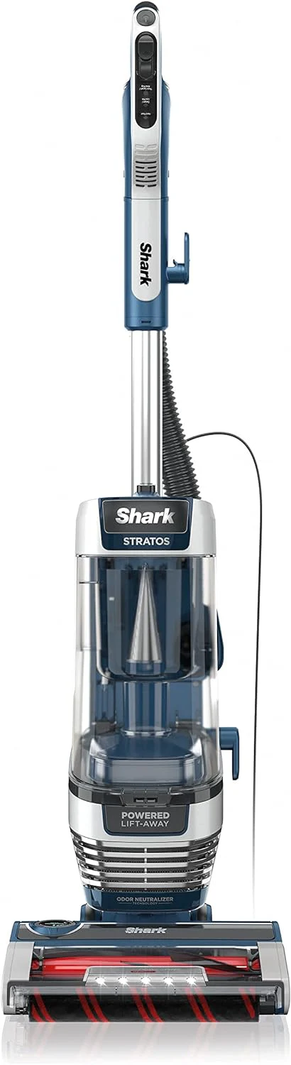 Upright Vacuum with DuoClean PowerFins, HairPro, Powered Lift-Away, Self-Cleaning Brushroll,  Odor Neutralizer Technology, Navy(Odor Neutralizer + DuoClean PowerFins HairPro)