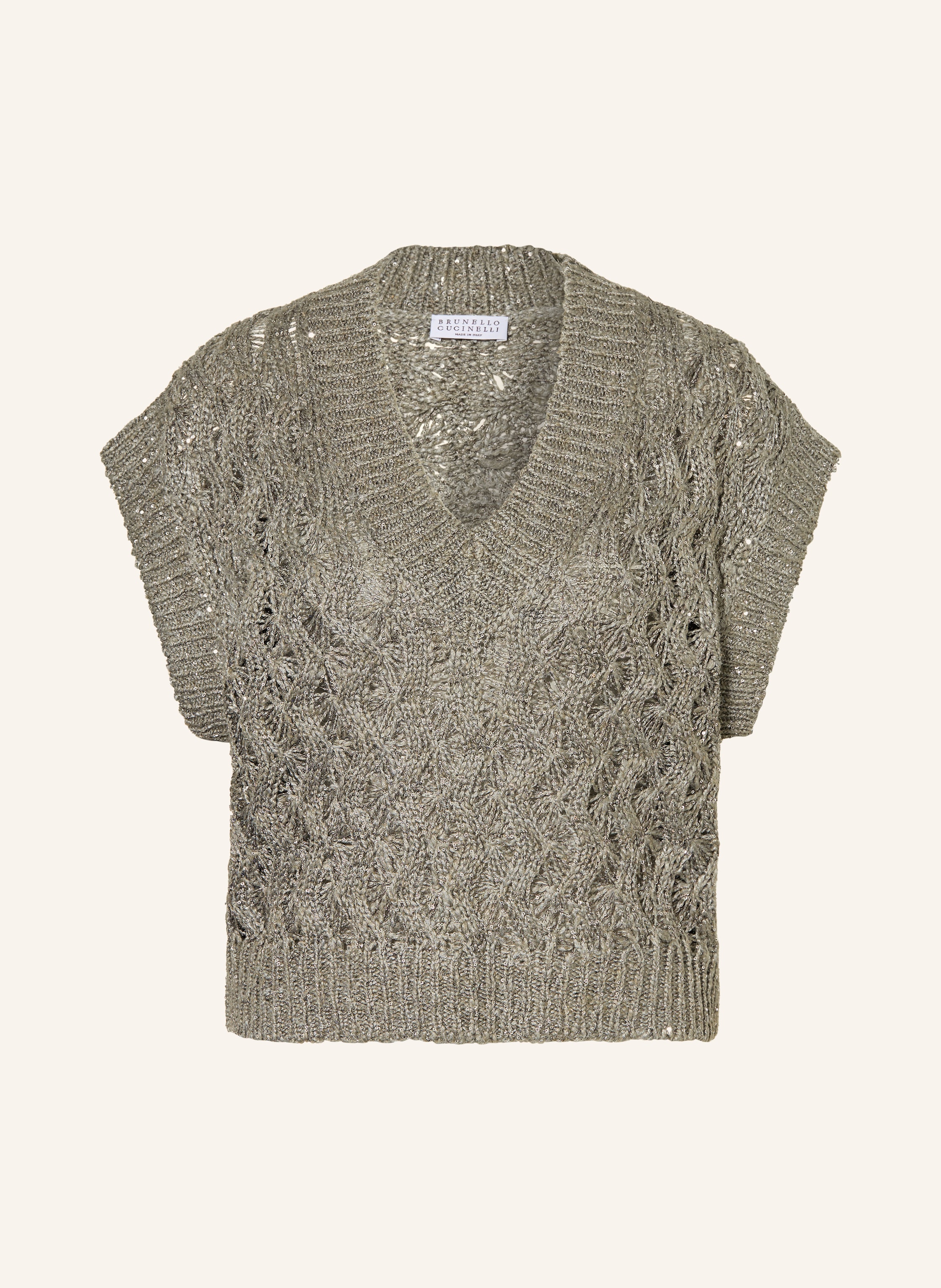 BRUNELLO CUCINELLI Strickshirt mit Pailletten
