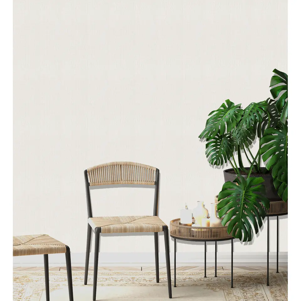 Dutch Wallcoverings - More Textures uni lichtbeige - 0,53x10,05m