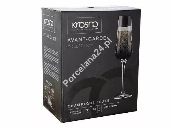 Kpl. kieliszków do szampana 180 ml (6 szt) Krosno - Avant-Garde (Sensei / Obsession) 9917