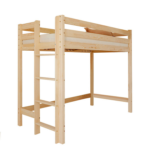 Lit mi-hauteur 90x190 sommier inclus Anaëlle Bois