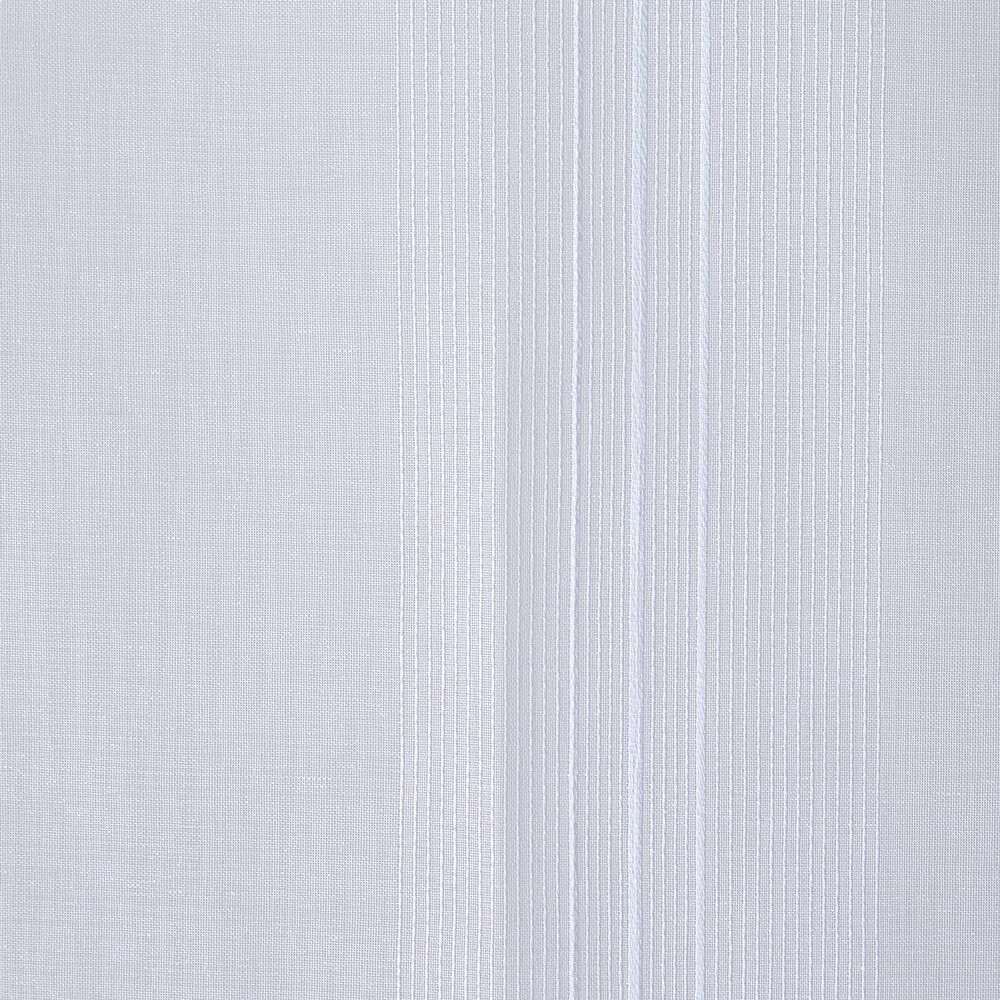 Vitrage droit passe tringle uni blanc 60x160 cm x2