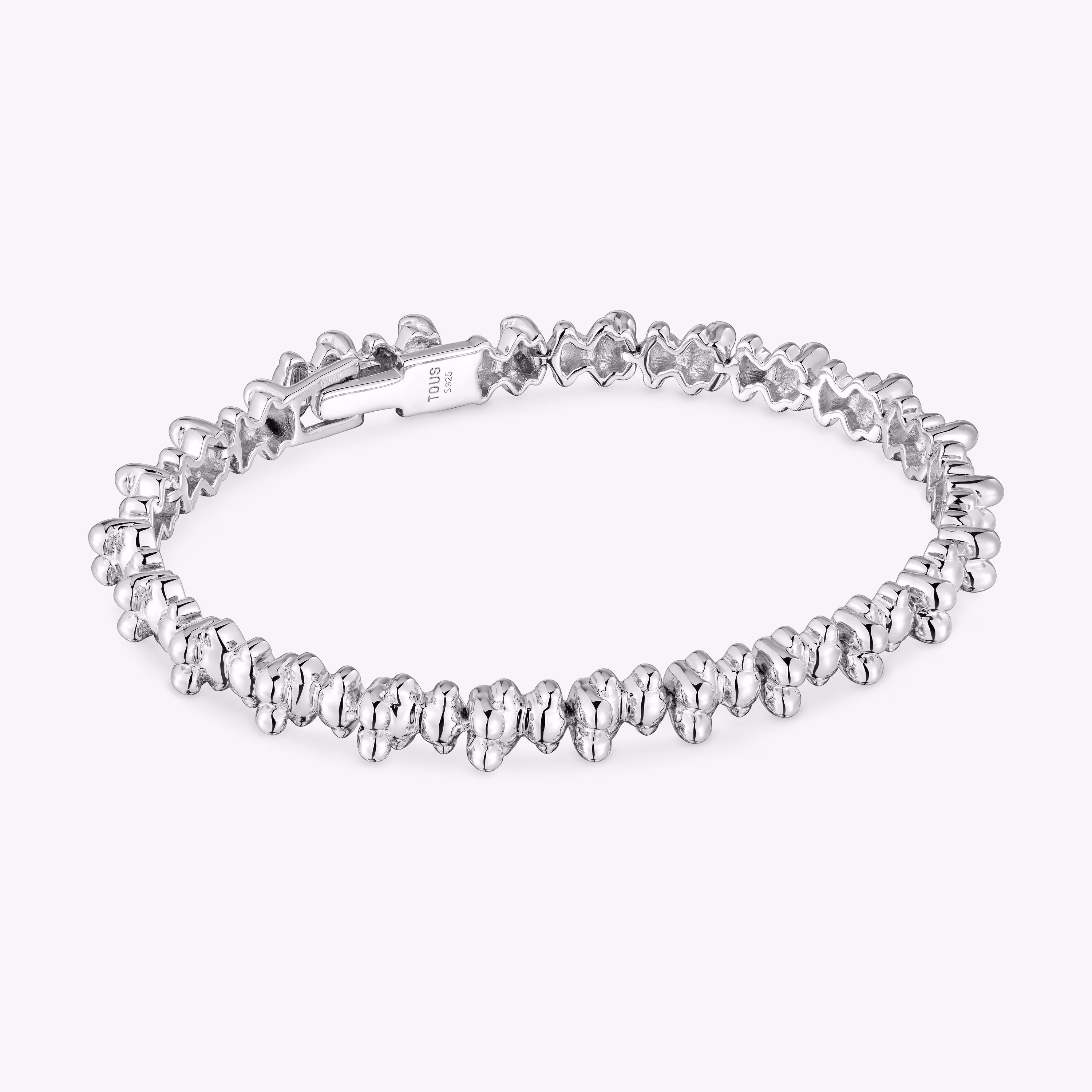 Pulsera cadena de plata motivos oso Bold Bear