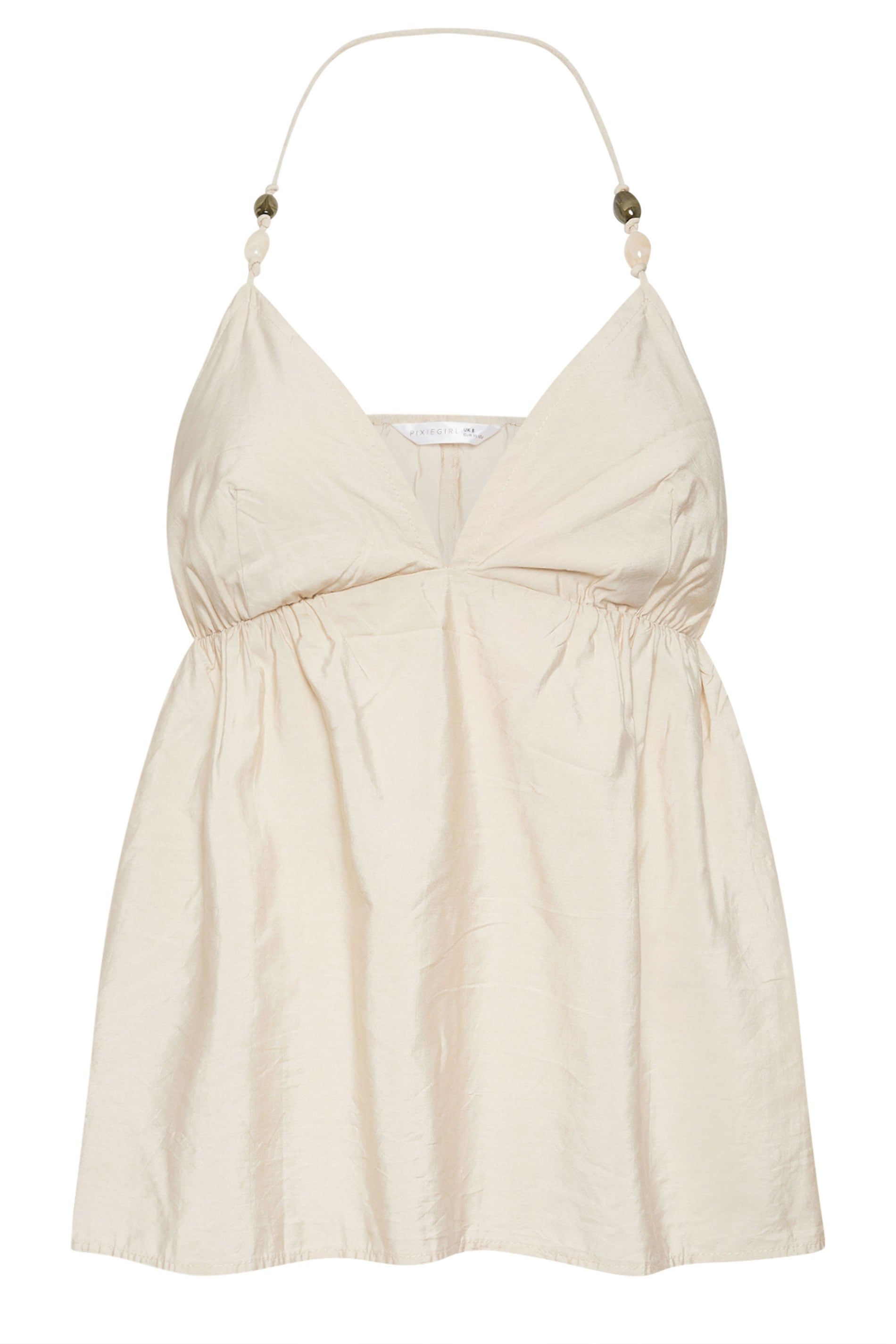 PixieGirl Petite Beaded Halterneck Top