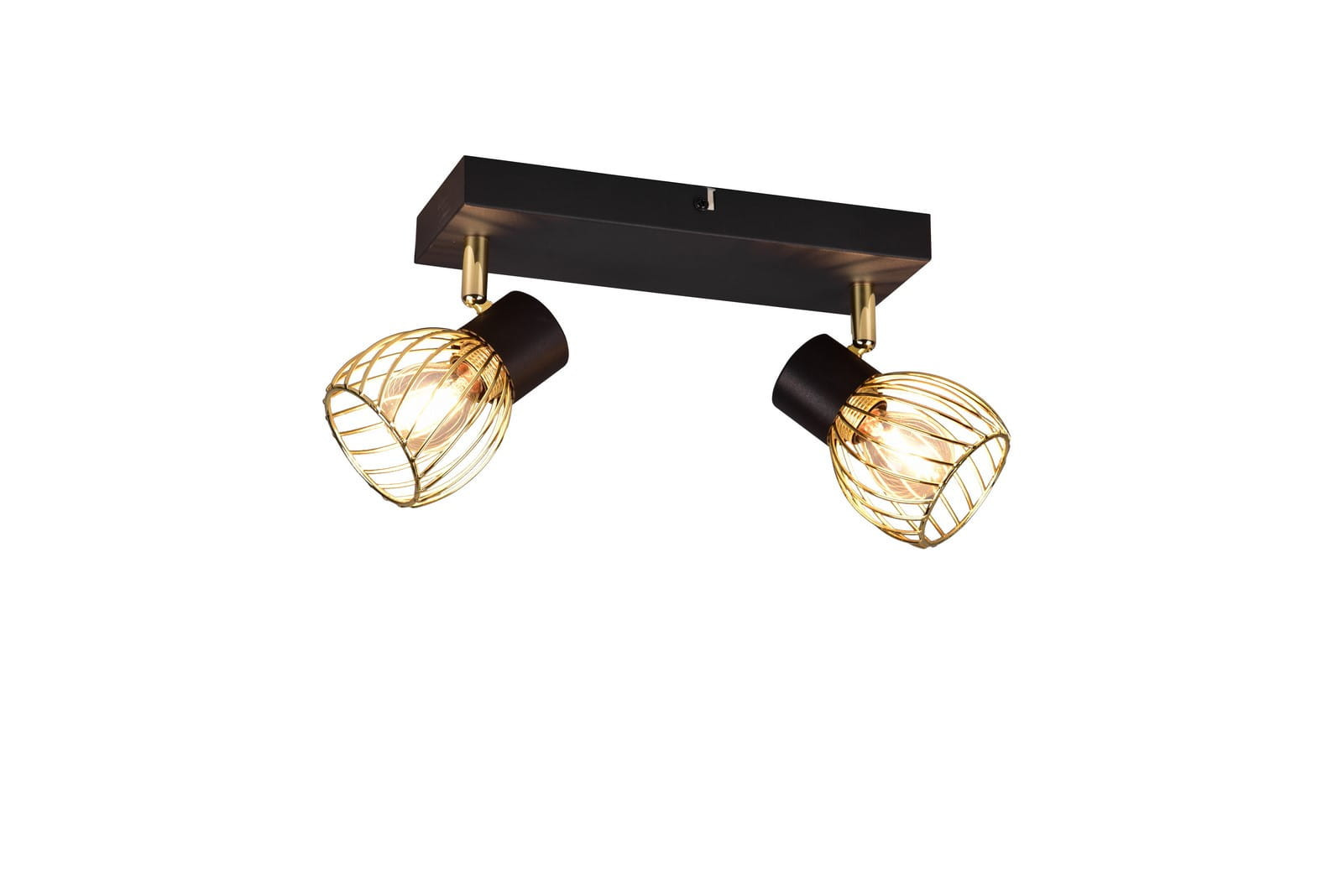 Reflektor sufitowy czarno-złoty ARDON2xE14x10W wym:16x11x29,5cm RL