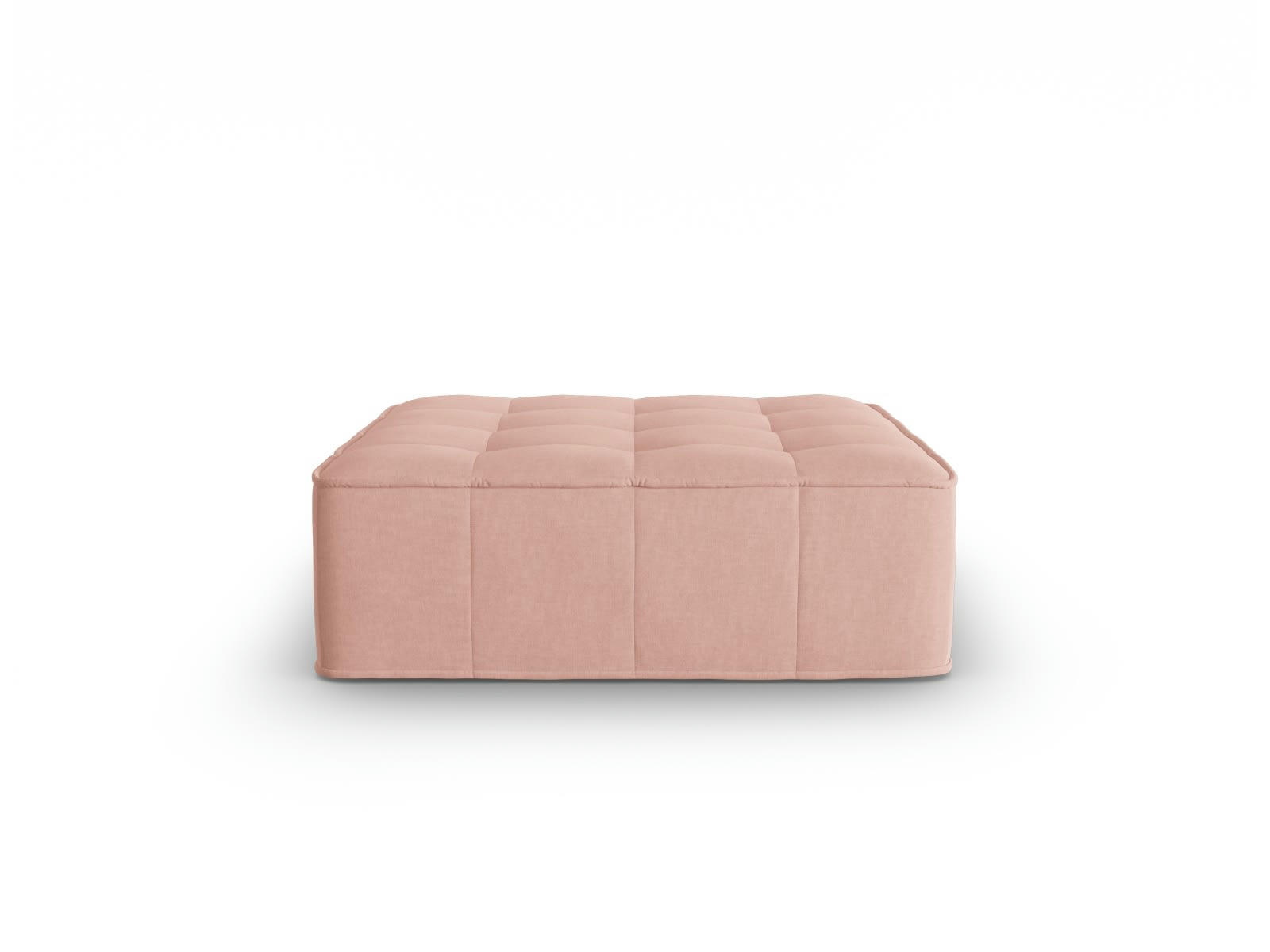 MIKE - Pouf 1 place en tissu structurel rose