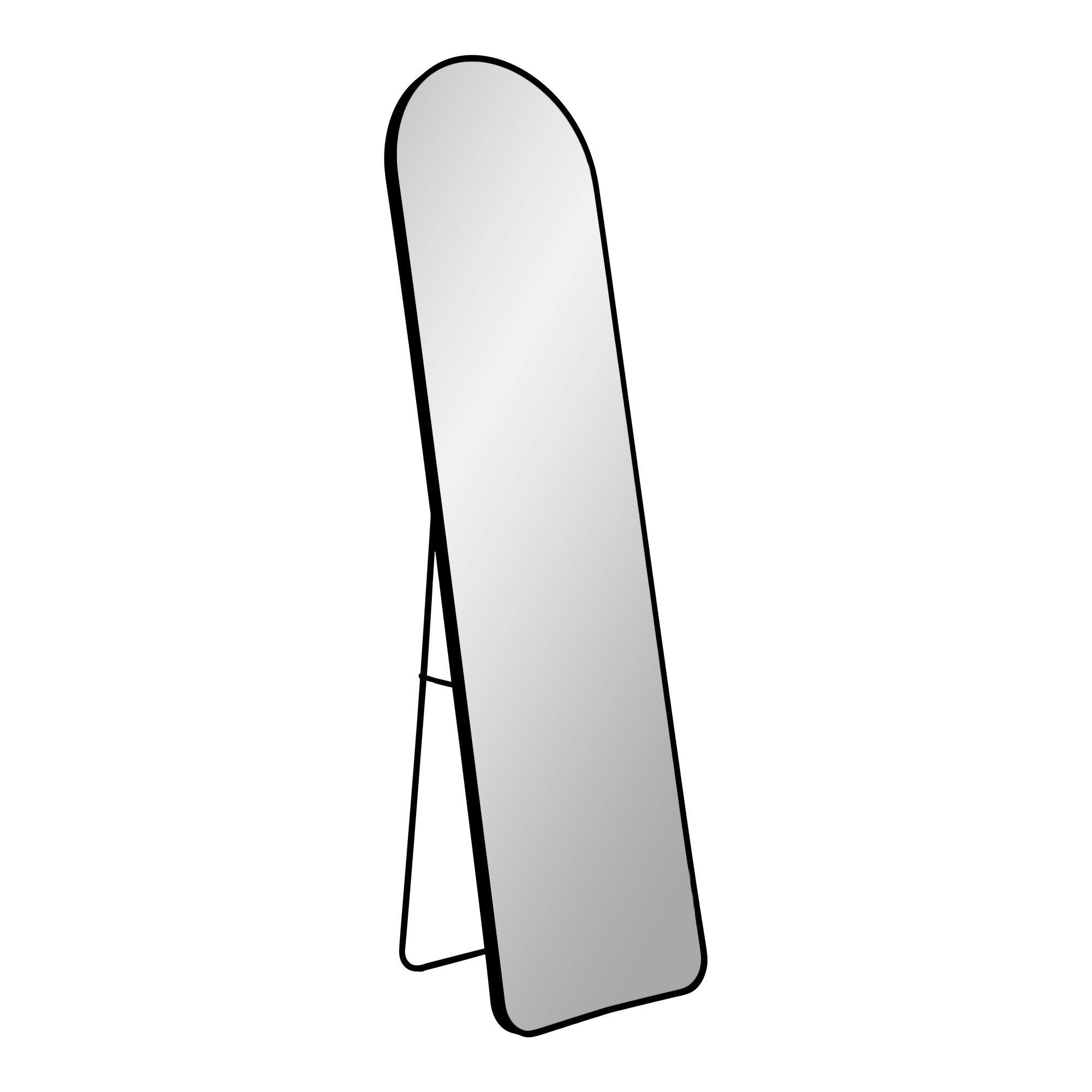 Miroir sur pied avec cadre noir 40x150 cm SEOUL