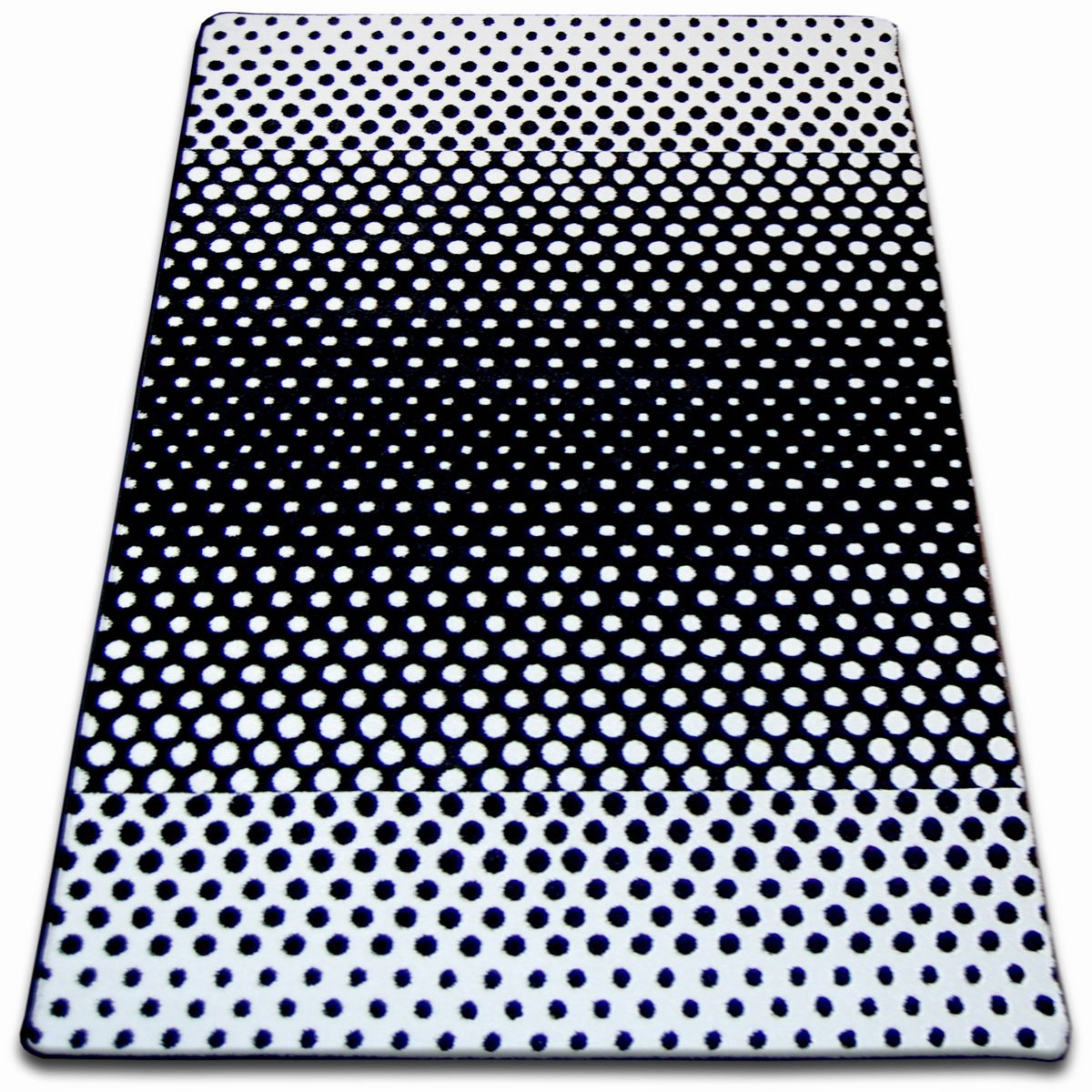 Dywan SKETCH - F762 krem/czarny - Kropki 120x170 cm