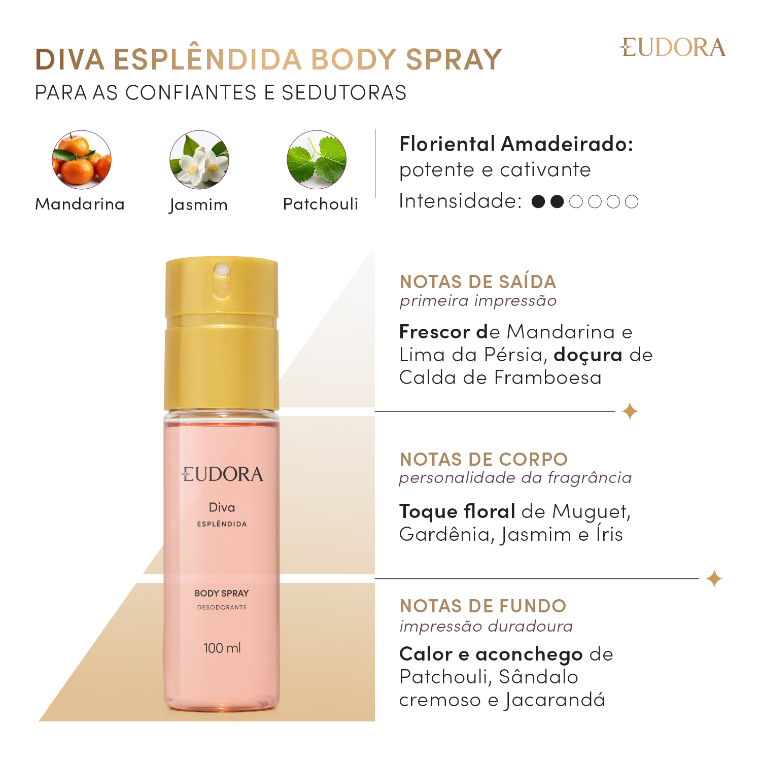 Desodorante Body Spray Diva Esplêndida 100ml