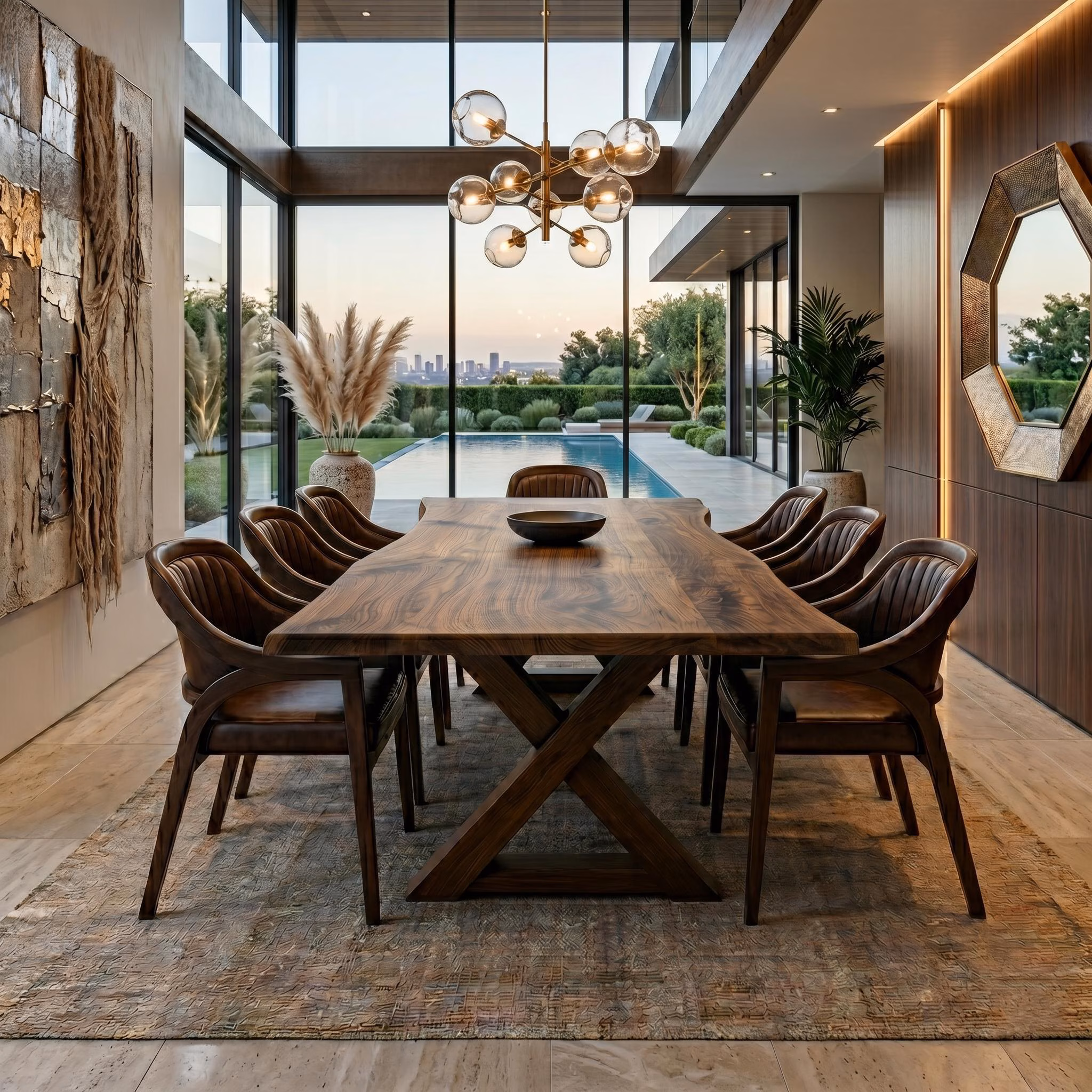Live Edge Walnut Wood Custom Natural Design, Wood Coffee Table, Handmade Walnut, Oak Table