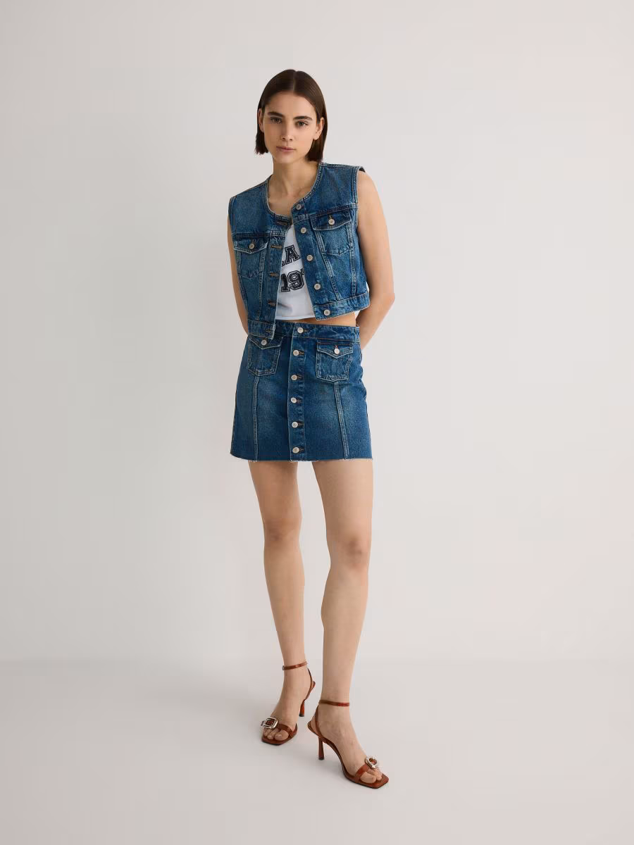 Denim Mini Skirt