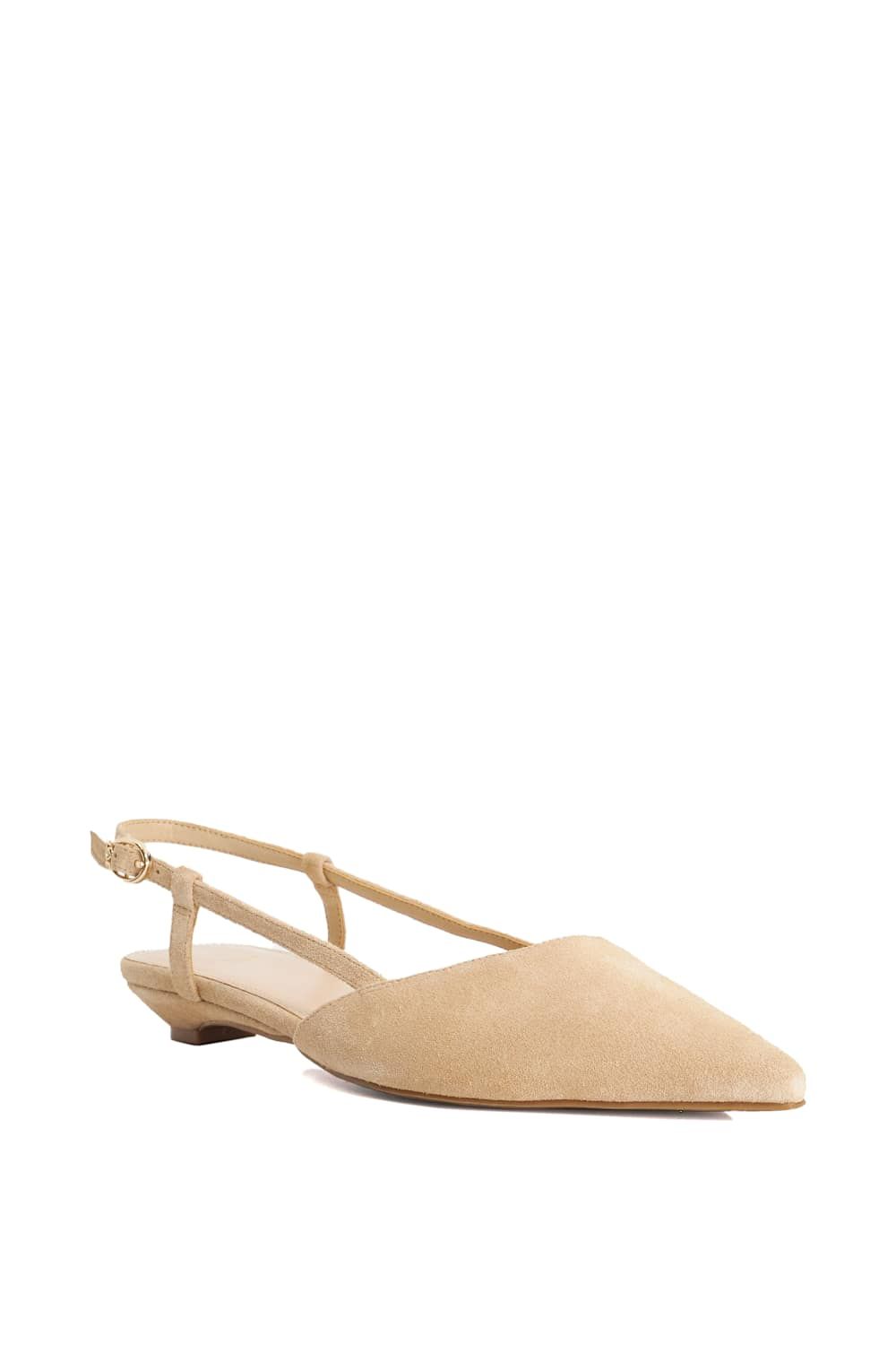 Dune London Homie' Suede Ballet Pumps
