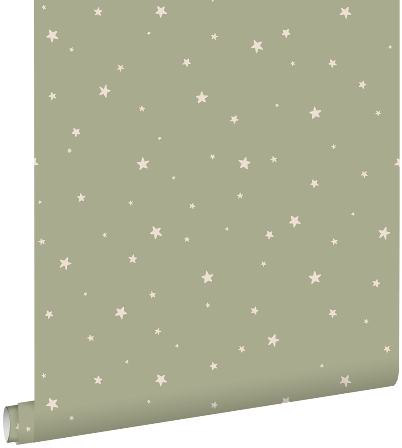 ESTAhome behang sterretjes vergrijsd mintgroen - 53 cm x 10.05 m - 139688